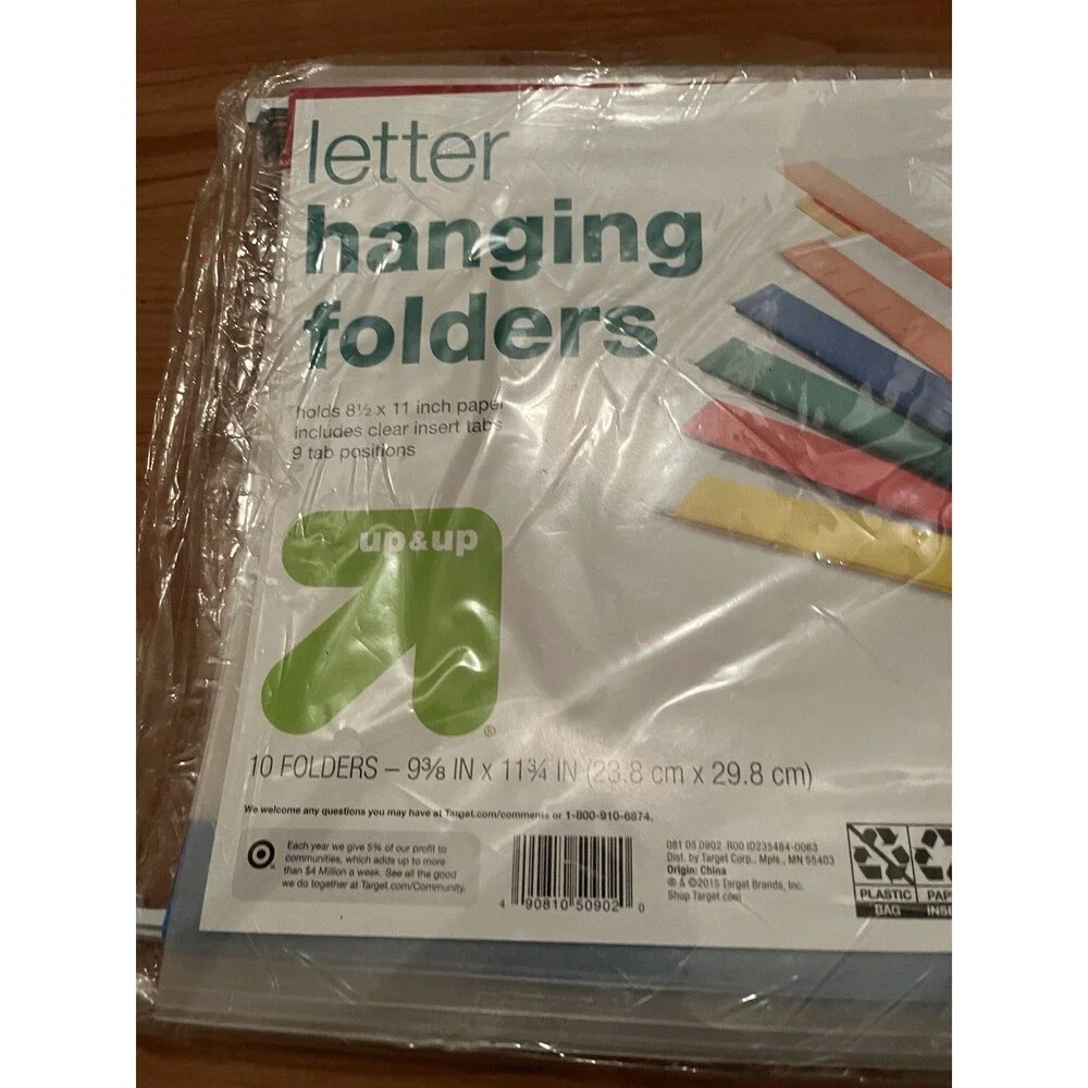10 Count Up & Up x Target Hanging File Folders 8.5